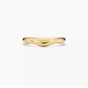Tiffany & Co. Elsa Peretti Curved Band 18k Yellow Gold Size 7.25